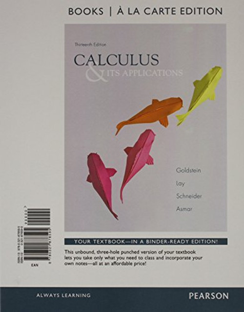 Calculus & Its Applications, Books a la Carte Edition Plus NEW MyLab Math with Pearson eText with Pearson eText-- Access Card Package (13th Edition)