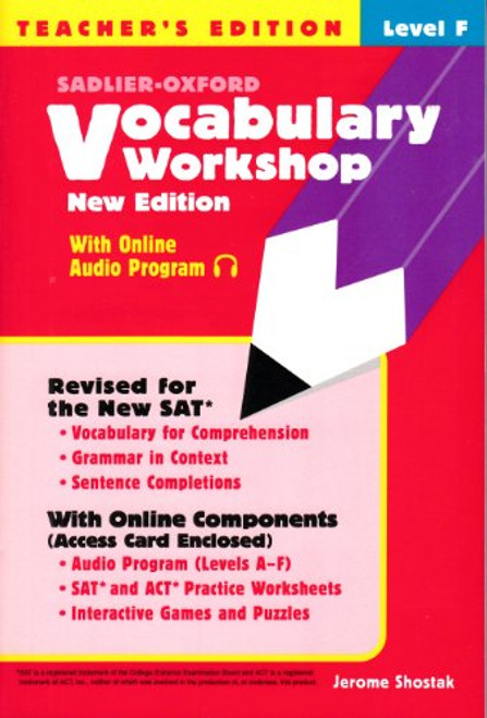 Vocabulary Workshop Level F - Teacher's Edition