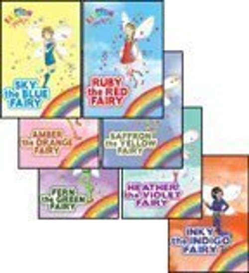 The Rainbow Magic Fairies (Original) Complete Set 1-7: Ruby the Red Fairy, Amber the Orange Fairy, Saffron the Yellow Fairy, Fern the Green Fairy, Sky the Blue Fairy, Inky the Indigo Fairy, & Heather