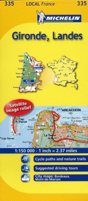 Michelin Map France: Gironde, Landes MH335 (Maps/Local (Michelin)) (English and French Edition)