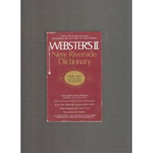 Websters II New Riverside Dictionary