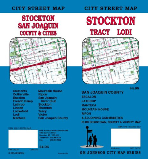 Stockton/Tracy/Loid/San Joaquin County & Cities Street Map