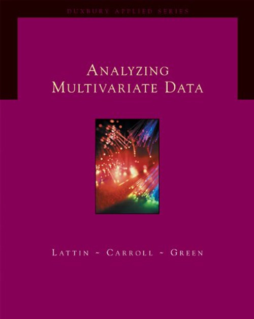 Analyzing Multivariate Data (with CD-ROM) (Duxbury Applied Series)