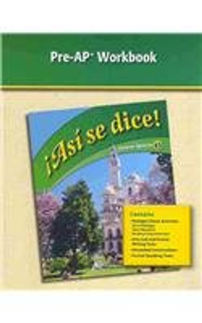 Asi Se Dice: Pre-ap Workbook (Spanish and English Edition)