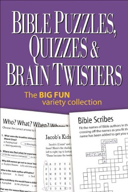 Bible Puzzles, Quizzes & Brain Twisters: The Big Fun Variety Collection