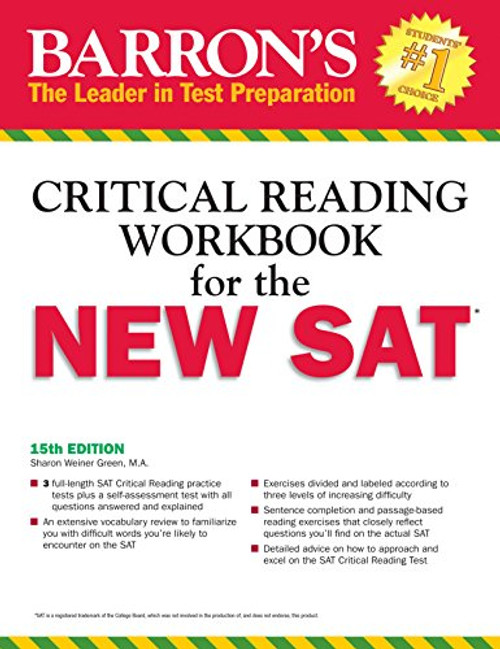 Barron's Reading Workbook for the NEW SAT (Critical Reading Workbook for the Sat)