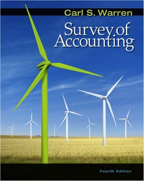 Survey of Accounting (Available Titles CengageNOW)