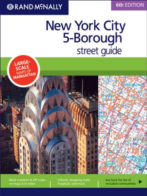 Rand McNally 6th Edition New York City 5-Borough street guide