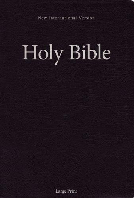 NIV, Holy Bible, Large Print, Paperback, Black