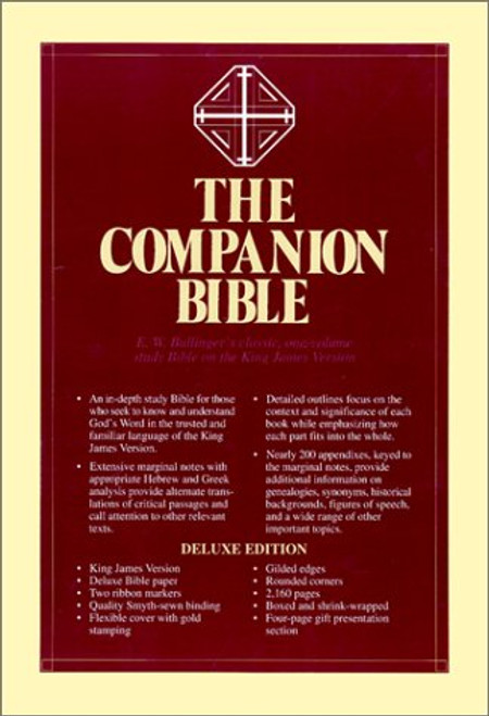 Companion Bible: King James Version, Burgundy, Bonded Leather