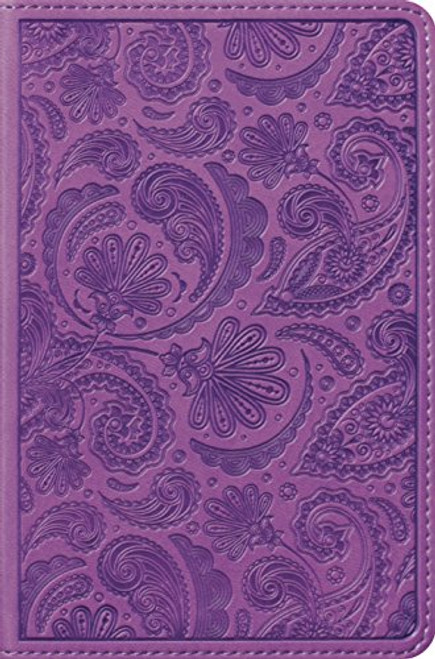 ESV Compact Bible (TruTone, Purple, Paisley Design)