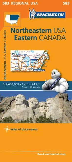 Northeastern USA, Eastern Canada - Michelin Regional Map 583 (Michelin Regional Maps)