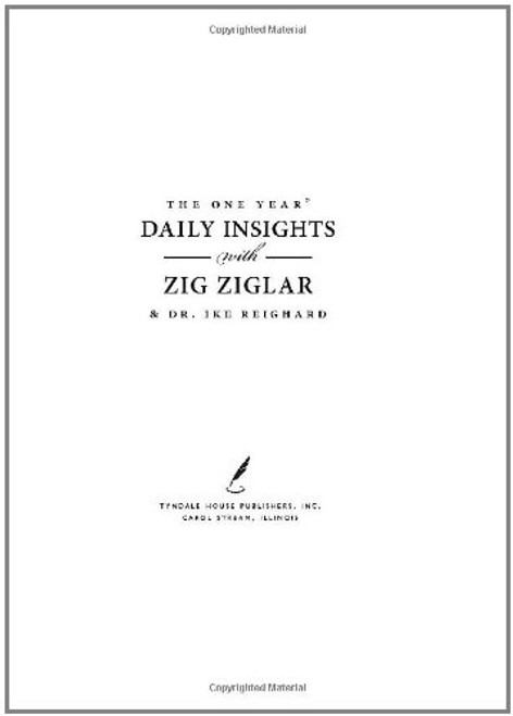 The One Year Daily Insights with Zig Ziglar (One Year Signature Series)