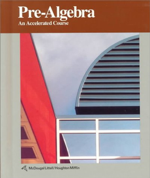 McDougal Littell Pre-Algebra: Student Edition Pre-Algebra 1992