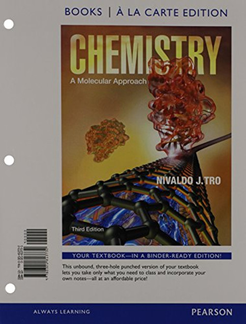 Chemistry: A Molecular Approach, Books a la Carte Edition