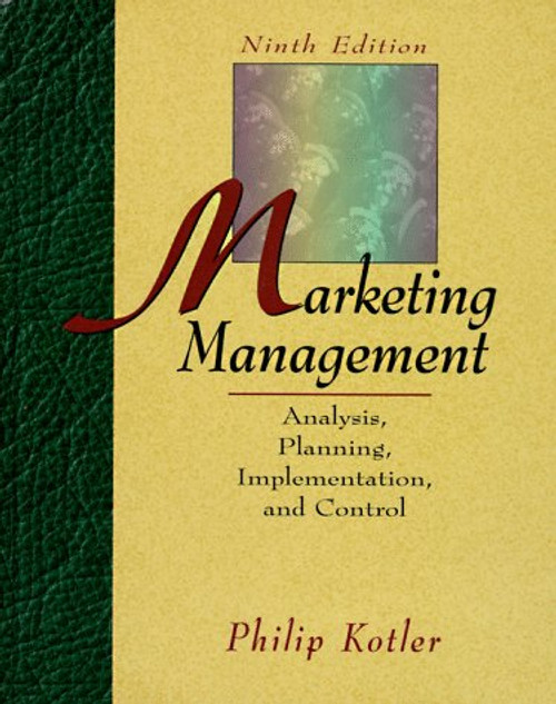 Marketing Management: Analysis, Planning, Implementation, and Control