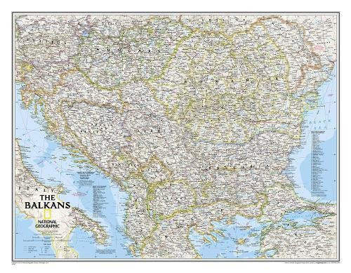 The Balkans Classic [Tubed] (National Geographic Reference Map)
