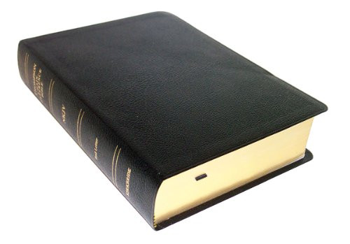 NKJV - Black Bonded Leather - Regular Size - Indexed - Thompson Chain Reference Bible (023090)