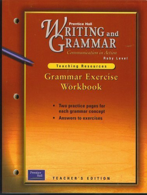 Grammar Exercise Workbook, Teacher's Edition, for Prentice Hall Writing and Grammar Communications i