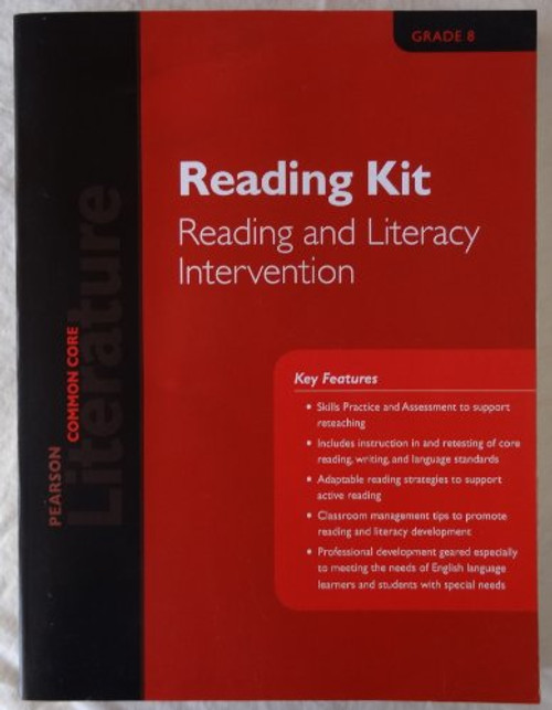 Pearson Common Core Literature Grade 8 Reading Kit Reading and Literacy Intervention