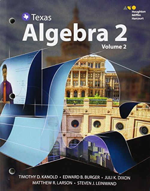 HMH Algebra 2 Texas: Interactive Student Edition Volume 2 2016