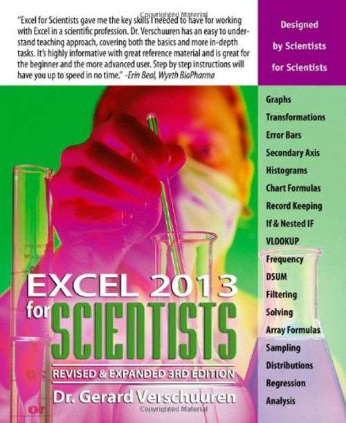 Excel 2013 for Scientists (Excel for Professionals series)
