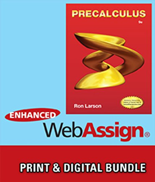 Bundle: Precalculus, 9th + WebAssign Printed Access Card for Larson's Precalculus, 9th Edition, Single-Term