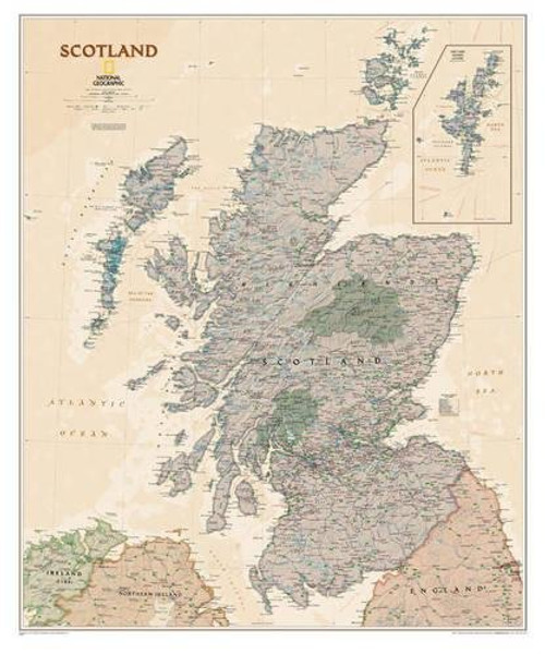 Scotland Executive [Tubed] (National Geographic Reference Map)