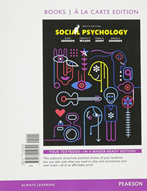Social Psychology, Books a la Carte Edition (9th Edition)