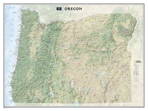 Oregon [Tubed] (National Geographic Reference Map)