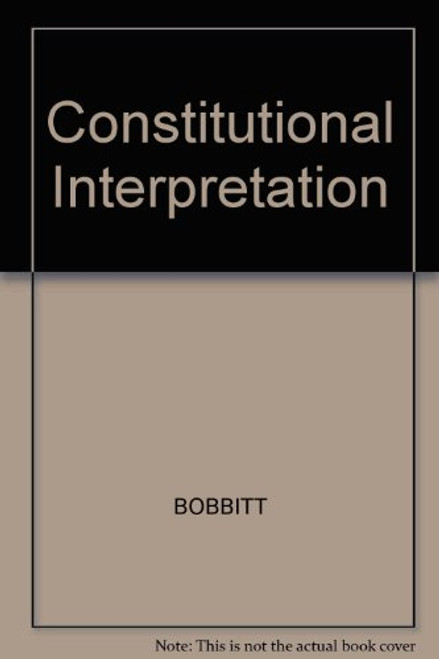 Constitutional Interpretation