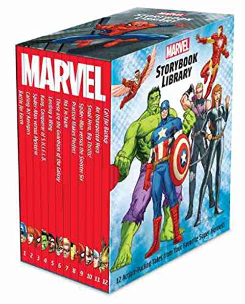 Marvel Storybook Library Factory Sealed Box set 12 books Marvel Super Hero Stories