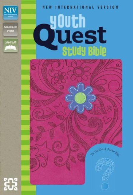NIV, Youth Quest Study Bible, Imitation Leather, Pink: The Question and Answer Bible