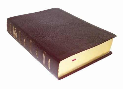 NASB - Burgundy Bonded Leather - Regular Size - Thompson Chain Reference Bible (016093)