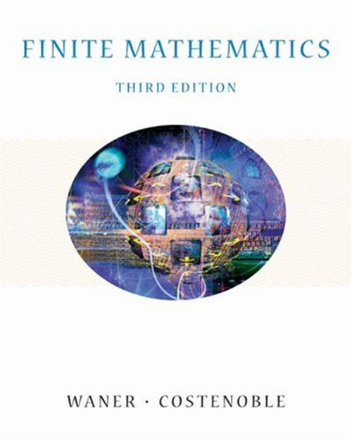 Finite Mathematics (with InfoTrac) (Available Titles CengageNOW)
