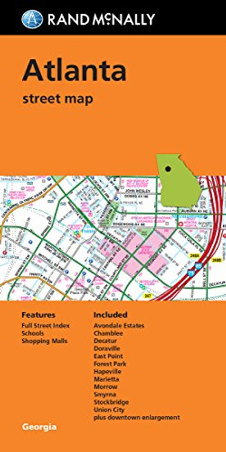 Folded Map: Atlanta Street Map