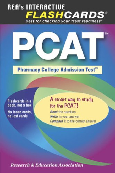 PCAT Flashcard Book (REA) - PHARMACY COLLEGE ADMIN TEST (PCAT Test Preparation)