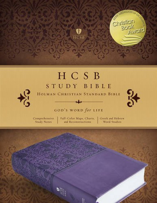 HCSB Study Bible, Purple LeatherTouch