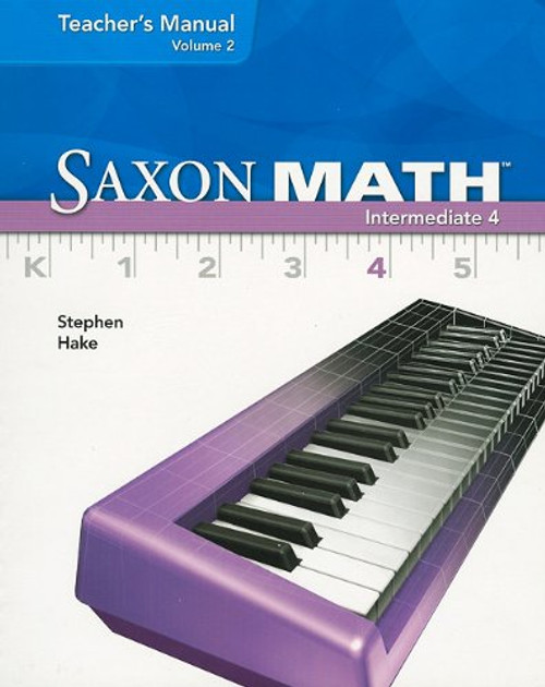 Saxon Math Intermediate 4, Vol. 2, Teacher's Manual