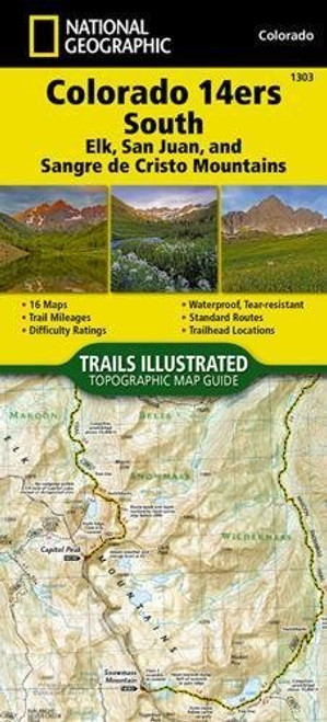Colorado 14ers South [San Juan, Elk, and Sangre de Cristo Mountains] (National Geographic Topographic Map Guide)