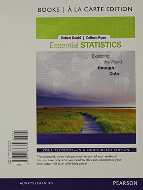 Essential Statistics, Books a la Carte Edition