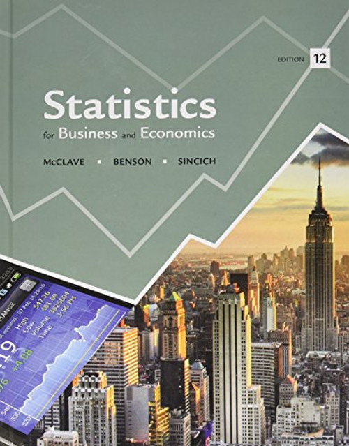 Statistics for Business and Economics, Student's Solutions Manual for Statistics for Business and Economics and MyLab Statistics  for Business Statistics -- ValuePack Access Card (12th Edition)