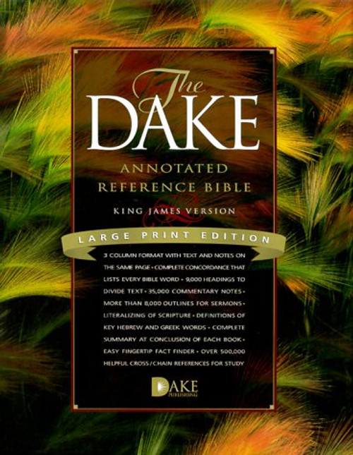 Dake Annotated Reference Bible: Black Genuine Leather