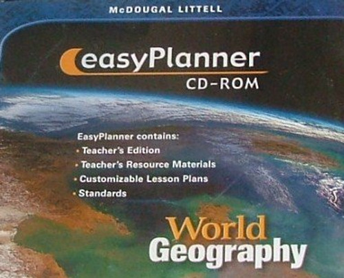 McDougal Littell World Geography: EasyPlanner CD-ROM Grades 9-12