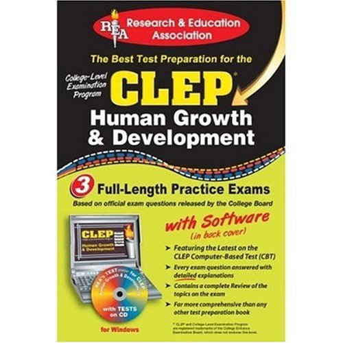 CLEP Human Growth & Development w/ CD (REA) - The Best Test Prep for the CLEP (Test Preps)