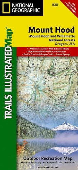 Mt. Hood & Willamette National Forest - Trails Illustrated Map #820