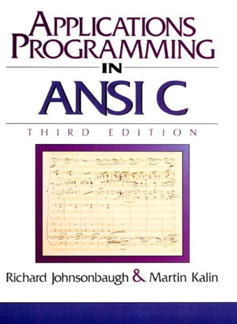 Applications Programming in ANSI C (3rd Edition)