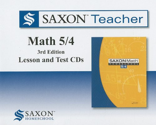 Saxon Math 5/4 Homeschool: Saxon Teacher CD ROM 3rd Edition