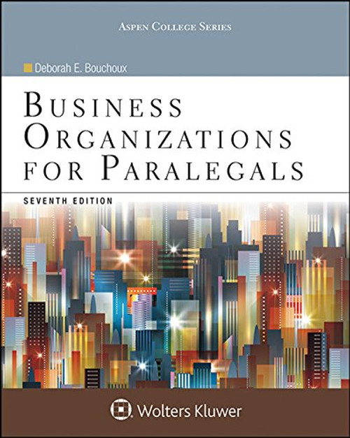 Business Organizations for Paralegals (Aspen College)