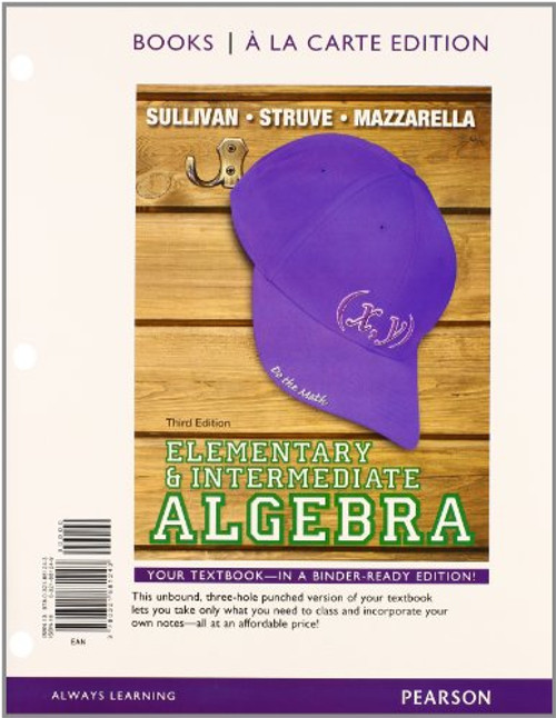 Elementary & Intermediate Algebra Books a la Carte Edition Plus NEW MyLab Math with Pearson eText -- Access Card Package (3rd Edition)